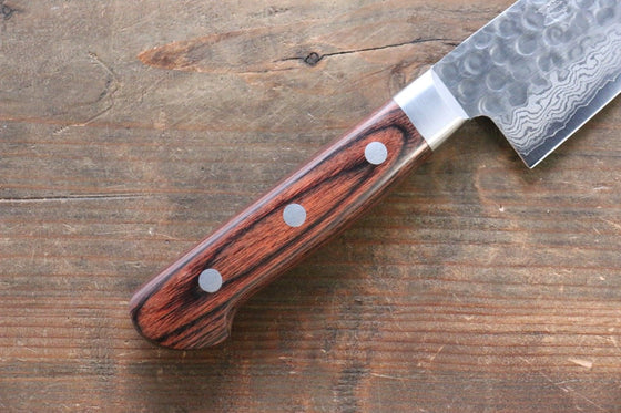 Seisuke VG10 17 Layer Damascus Gyuto Japanese Knife 180mm Mahogany Handle - Seisuke Knife