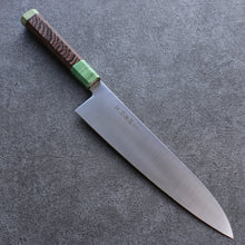  Sakai Takayuki Antares Emerald Uddeholm Swedish stain-resistant steel Gyuto 240mm Wenge (Double Green Ring) Handle - Seisuke Knife