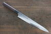 Sakai Takayuki AUS10 45 Layer Damascus Japanese Chef's Sujihiki Knife 240mm with Shitan Handle - Seisuke Knife