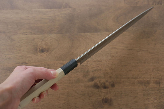 Choyo Silver Steel No.3 Mirrored Finish Yanagiba Japanese Knife 240mm Magnolia Handle - Seisuke Knife