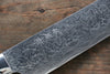 Takeshi Saji R2/SG2 Diamond Finish Damascus Kengata Yanagiba Japanese Knife 270mm Cloud Turquoise Handle - Seisuke Knife