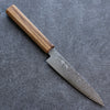 Seisuke ZA-18 Mirrored Finish Damascus Petty-Utility 135mm Oak Handle - Seisuke Knife