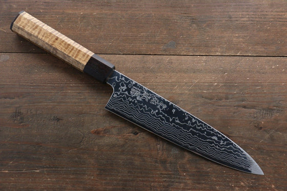 Sukenari ZDP189 Damascus Gyuto Japanese Chef Knife 210mm with Marronnier Handle With Saya - Seisuke Knife