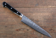  Takamura Knives VG10 Hammered Petty-Utility Japanese Knife 150mm with Black Pakkawood Handle - Seisuke Knife