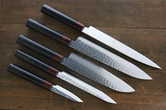 Iseya VG10 33 Layer Damascus Japanese Petty 80mm, Petty 150mm, Santoku 180mm, Gyuto 210mm ＆ Sushi Chef Knife Set - Seisuke Knife