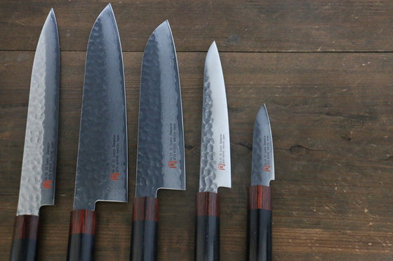 Iseya VG10 33 Layer Damascus Japanese Petty 80mm, Petty 150mm, Santoku 180mm, Gyuto 210mm ＆ Sushi Chef Knife Set - Seisuke Knife