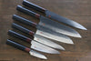 Iseya VG10 33 Layer Damascus Japanese Petty 80mm, Petty 150mm, Santoku 180mm, Small Santoku 135mm, Gyuto 210mm & Sushi Chef Knife 210mm Knife Set - Seisuke Knife