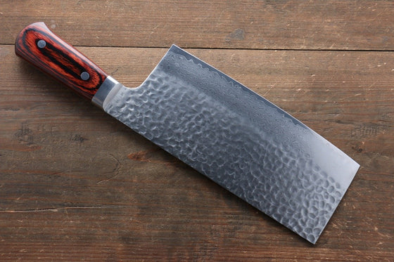 Sakai Takayuki VG10 33 Layer Damascus Chinese Cleaver Kitchen Knife 195mm - Seisuke Knife