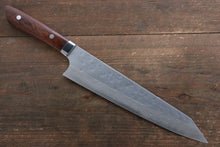  Takeshi Saji SRS13 Hammered Damascus Kengata Gyuto 240mm Ironwood Handle - Seisuke Knife