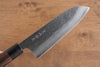 Makoto Kurosaki VG10 Hammered(Maru) Damascus Santoku 165mm Shitan Handle - Seisuke Knife