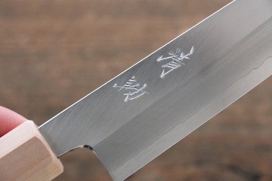 Seisuke Silver Steel No.3 Kiritsuke Petty-Utility 150mm with Cherry Blossoms Handle - Seisuke Knife