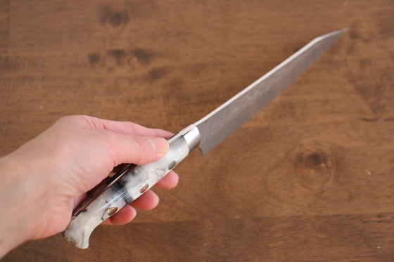 Yu Kurosaki Senko SG2 Hammered Petty-Utility 150mm White Acrylic Handle - Seisuke Knife