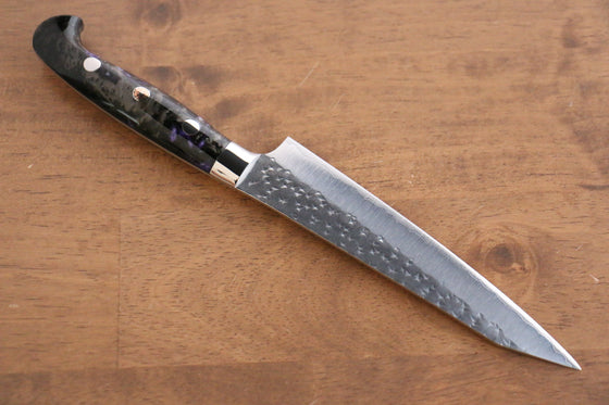 Yu Kurosaki Senko SG2 Hammered Petty-Utility 150mm Black Acrylic Handle - Seisuke Knife