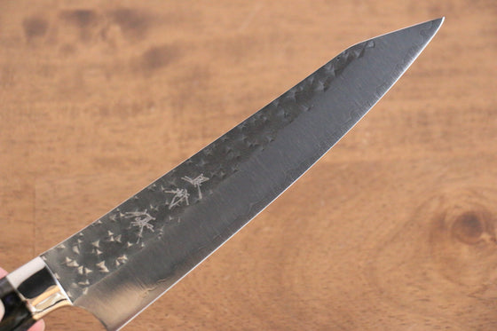 Yu Kurosaki Senko SG2 Hammered Petty-Utility 150mm Blue purple Acrylic Handle - Seisuke Knife