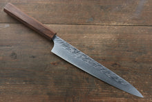  Yu Kurosaki Raijin Cobalt Special Steel Hammered Sujihiki 240mm Walnut Handle - Seisuke Knife
