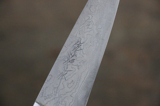 Takeshi Saji R2/SG2 Diamond Finish Damascus Petty-Utility  90mm Ironwood Handle - Seisuke Knife