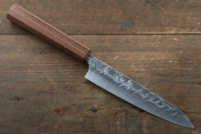  Yu Kurosaki Raijin Cobalt Special Steel Hammered Petty-Utility  150mm Walnut Handle - Seisuke Knife