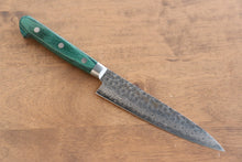  Sakai Takayuki VG10 17 Layer Damascus Petty-Utility 135mm Green Pakka wood Handle - Seisuke Knife
