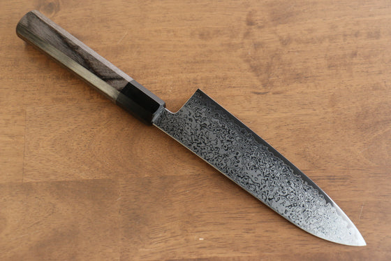 Kanjyo VG10 Damascus Santoku 180mm Gray Pakka wood Handle - Seisuke Knife