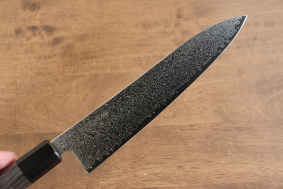 Kanjyo VG10 Damascus Gyuto 240mm Gray Pakka wood Handle - Seisuke Knife