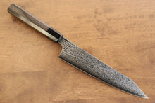  Kanjyo VG10 Damascus Kiritsuke Gyuto 210mm Gray Pakka wood Handle - Seisuke Knife