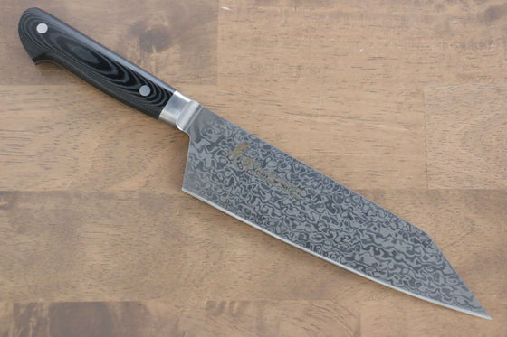 Sakai Takayuki Coreless Damascus Kengata Gyuto 190mm Black Micarta Handle - Seisuke Knife