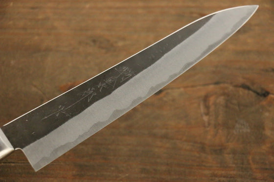 Yoshimi Kato Blue Super Clad Kurouchi Petty-Utility Japanese Chef Knife 150mm - Seisuke Knife