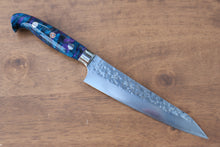  Yu Kurosaki Senko SG2 Hammered Petty-Utility 150mm Blue purple Acrylic Handle - Seisuke Knife