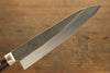 Yoshimi Kato Blue Super Clad Kurouchi Gyuto Japanese Chef Knife 180mm - Seisuke Knife