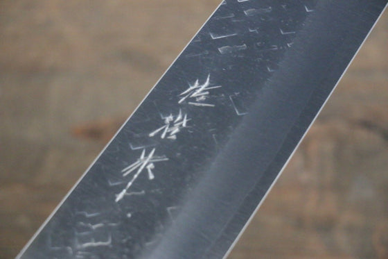 Takeshi Saji SRS13 Hammered Gyuto Japanese Knife 210mm Black Micarta Handle - Seisuke Knife