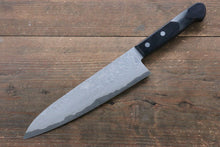  Nao Yamamoto VG10 Black Damascus Gyuto  200mm with Black Pakka wood Handle - Seisuke Knife