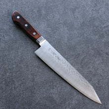  Seisuke SG2 Hammered Kiritsuke Gyuto 210mm Mahogany Handle - Seisuke Knife