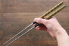 Moribashi Cooking Chopstick GreenSpiral 165mm - Seisuke Knife