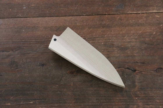Magnolia Saya Sheath for Aijikiri Knife with with Plywood Pin 105mm (Nashiji) - Seisuke Knife