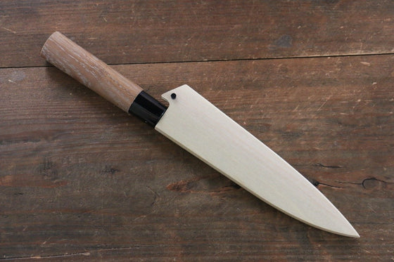 Magnolia Saya Sheath for Petty Knife with with Plywood Pin 135mm (Nashiji) - Seisuke Knife