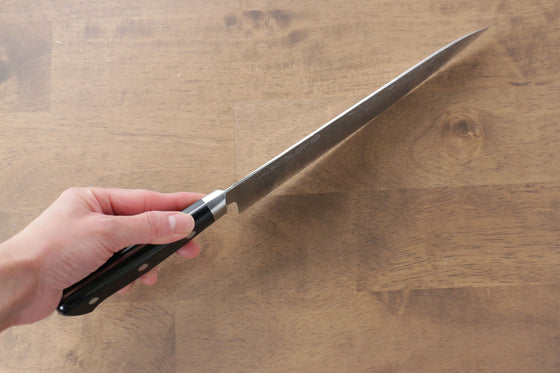 Takamura Knives VG10 Hammered Gyuto 210mm Black Pakka wood Handle - Seisuke Knife