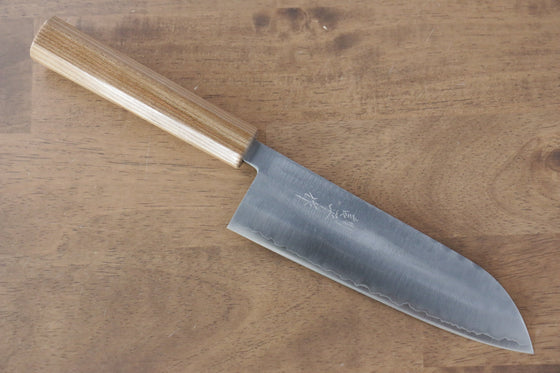 Kunihira VG1 Hammered Santoku 170mm Enju Handle - Seisuke Knife