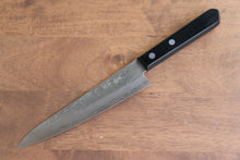  Nao Yamamoto AUS8 Hammered Petty-Utility Japanese Knife 160mm Black Pakka wood Handle - Seisuke Knife