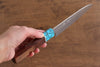 Yu Kurosaki Senko SG2 Hammered Petty-Utility 150mm Shitan(ferrule: Turquoise) Handle - Seisuke Knife