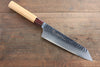 Sakai Takayuki VG10 33 Layer Damascus Kengata Santoku Knife 160mm with Keyaki Handle (Japanese Elm) - Seisuke Knife