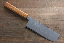  Seisuke SLD 49 Layer Damascus Nakiri Japanese Knife 165mm with Oak Handle - Seisuke Knife