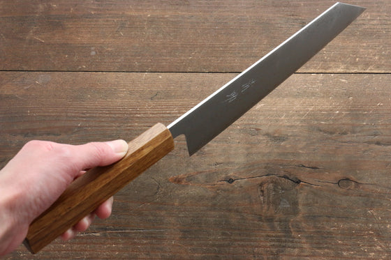 Seisuke SLD 49 Layer Damascus Kiritsuke Gyuto  210mm with Oak Handle - Seisuke Knife