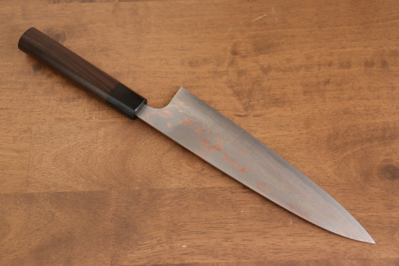 Takeshi Saji Blue Steel No.2 Colored Damascus Gyuto 210mm Shitan Handle - Seisuke Knife