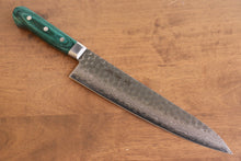  Sakai Takayuki VG10 17 Layer Damascus Gyuto 240mm Green Pakka wood Handle - Seisuke Knife