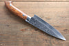 Takeshi Saji SRS13 Hammered Petty-Utility 130mm Ironwood Handle - Seisuke Knife