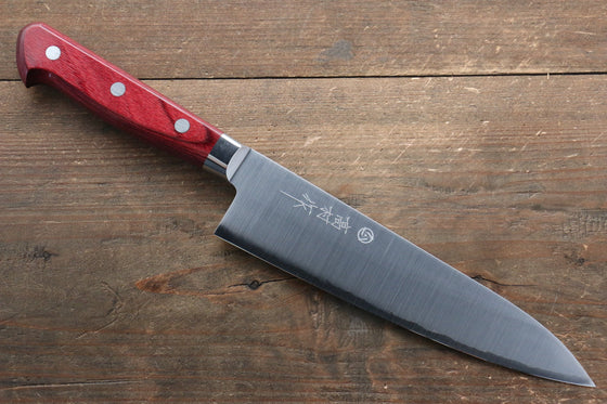 Takamura Knives R2/SG2 Gyuto  180mm with Red Pakkawood Handle - Seisuke Knife