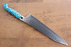 Yu Kurosaki Senko Ei SG2 Hammered Gyuto 240mm Turquoise Handle - Seisuke Knife