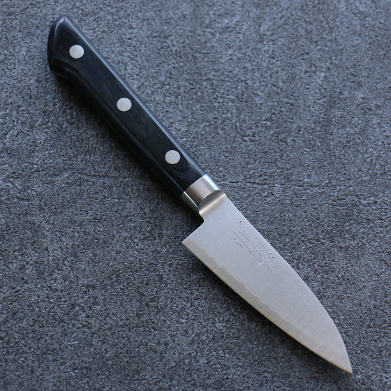 Seisuke VG10 Damascus Petty-Utility 80mm Black Pakka wood Handle - Seisuke Knife
