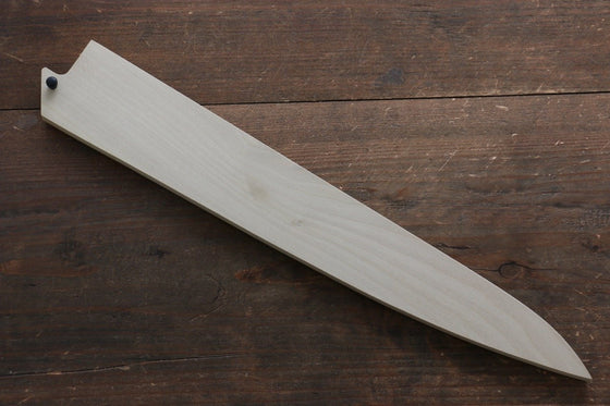 Magnolia Saya Sheath for Sujihiki Knife with Plywood Pin - 300mm - Seisuke Knife