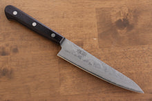  Seisuke Budou Silver Steel No.3 Nashiji Petty-Utility 135mm Purple Pakka wood Handle - Seisuke Knife